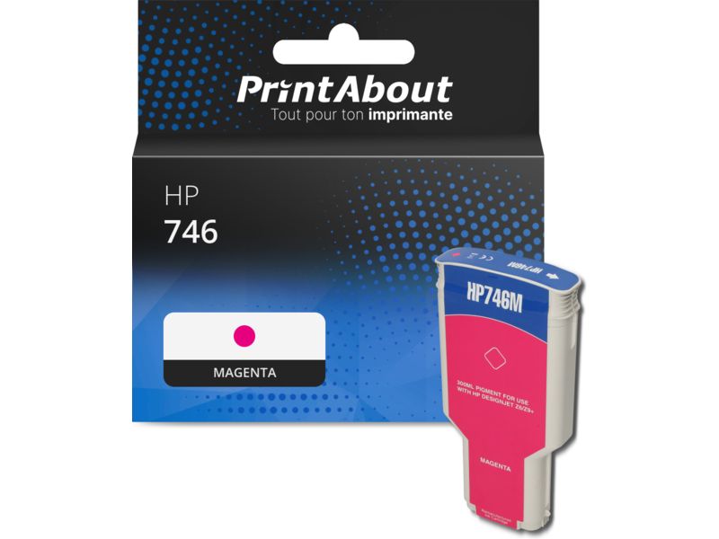 Cartouche compatible PrintAbout HP 746 - Magenta (P2V78A)