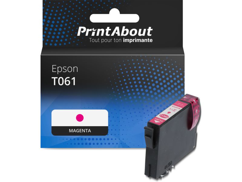 Cartucho compatible Epson T061 - Magenta (PrintAbout)