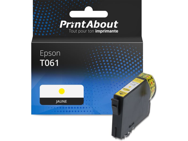 Cartucho de tinta compatible Epson T061 (C13T061440) Amarillo