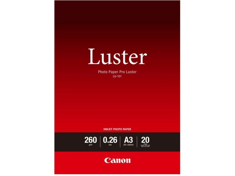 Canon LU-101 Pro Luster Photo Paper A3 (20 Sheets)