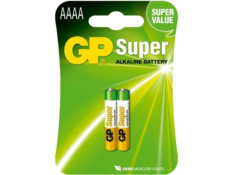 Piles GP AAAA alcalines, lot de 2