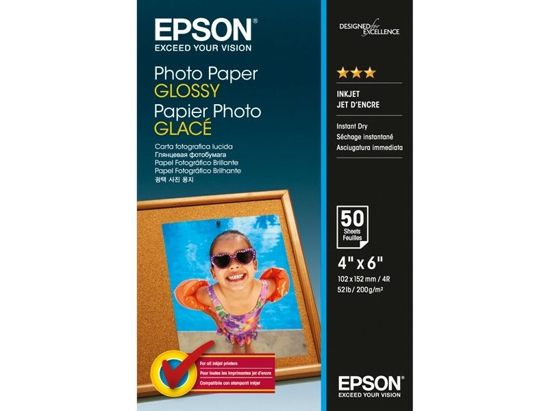 Epson Glossy Photo Paper S042547 - 10x15 (50 Sheets)