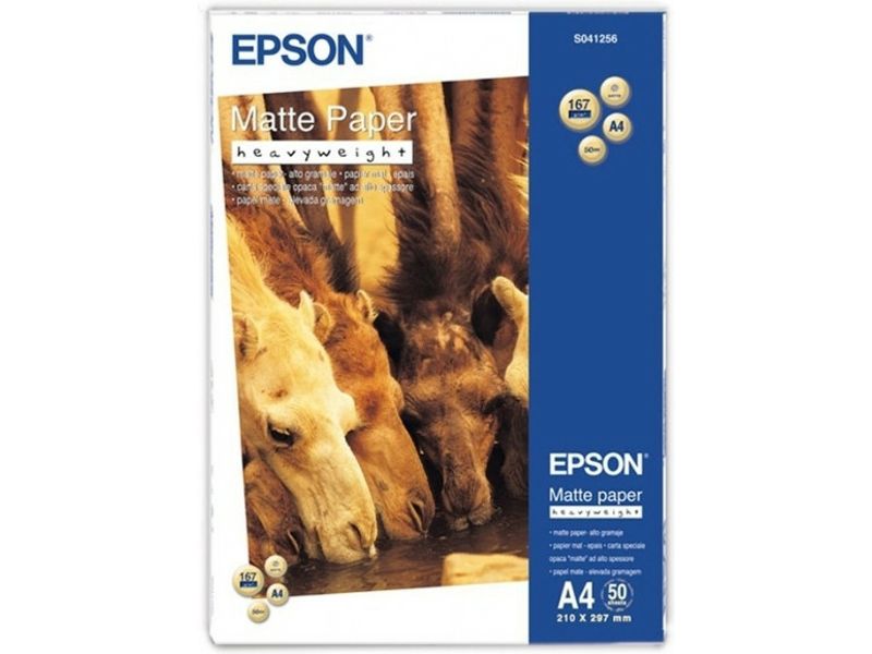 Papier photo Epson A4 mat - Poids lourd (50 feuilles)