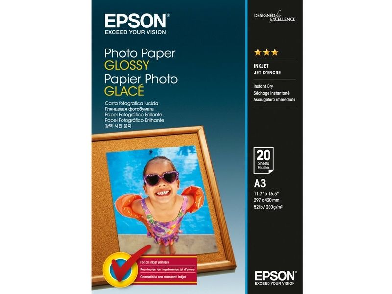 Papier photo Epson A3 (20 feuilles)