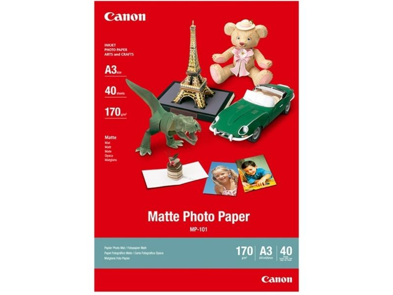 Papier photo Canon MP-101 Mat A3 (40 vel)
