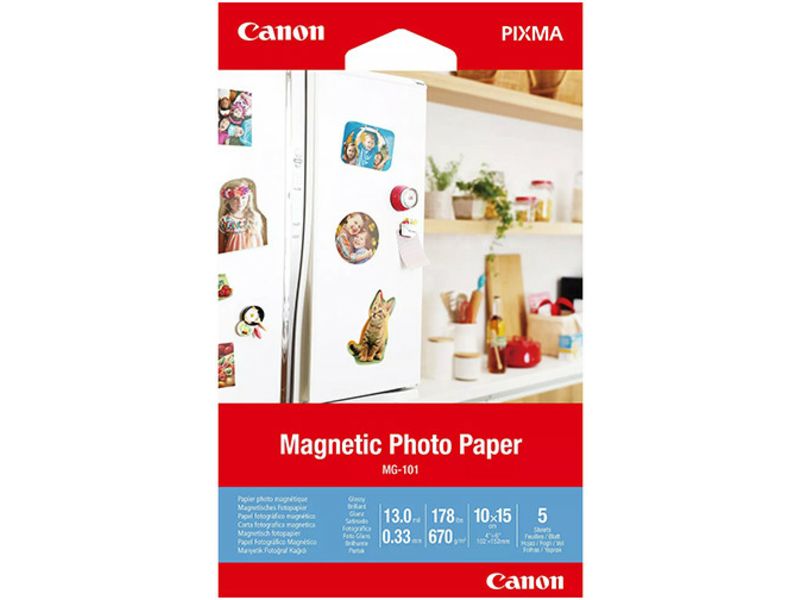 Papier photo magnétique Canon MG-101 10 x 15 (5 feuilles)