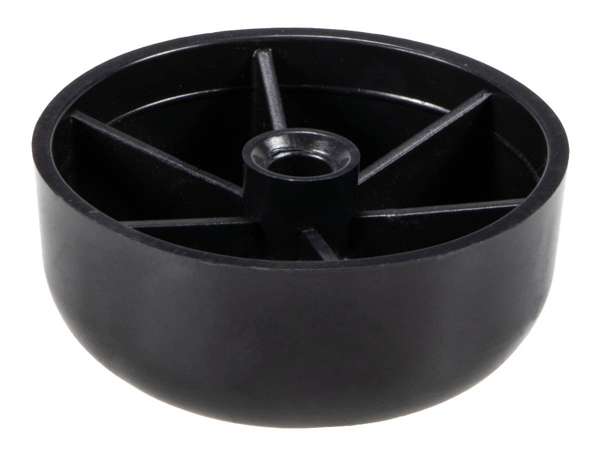 Roue de meuble Häfele Orlita à visser, pivotante, diamètre 45 mm, noir, 45 x 20 mm