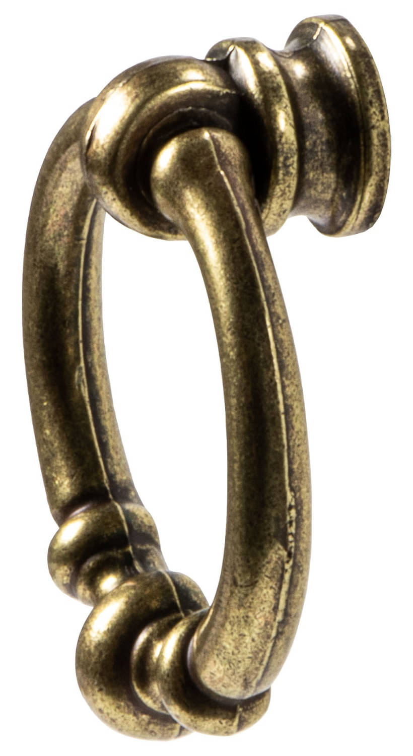 Bouton de meuble Häfele, poignée en forme de dentelle brune frottée Olympique, suspension