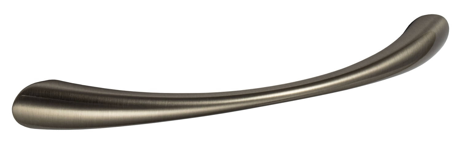 Poignée de meuble Gedotec MONA Courbe, Aspect Acier Inoxydable, Distance Perçage 128 mm
