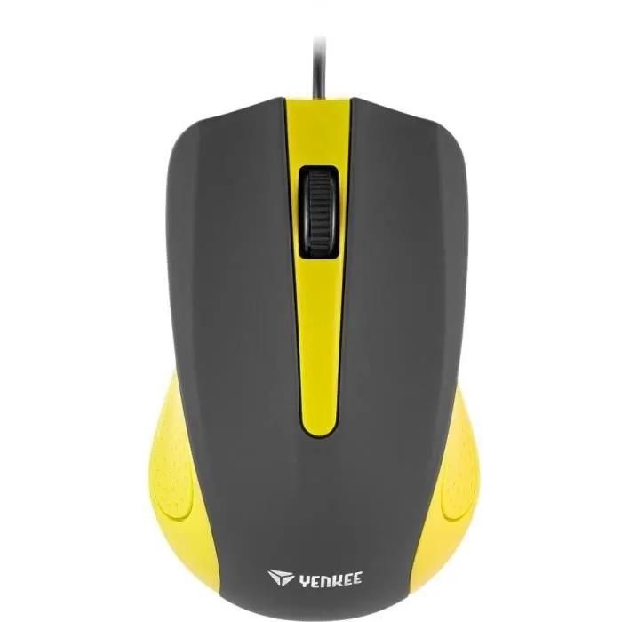 Yenkee YMS 1015YW Wired Mouse - Yellow Suva