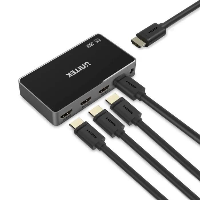 Unitek V1109A 4-Port HDMI Video Splitter - 4K DCI, 3D Compatible