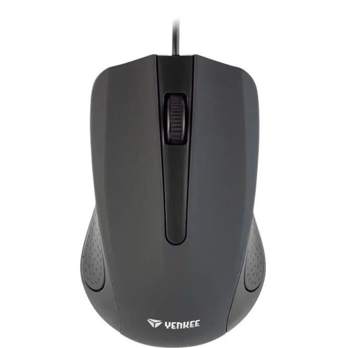 Yenkee SUVA Black Wired Mouse (YMS 1015BK)