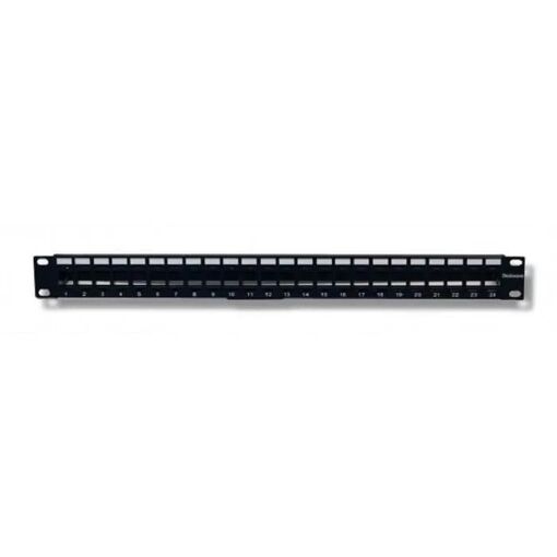Intellinet 19" 1U 24-Port RJ45 Keystone Patch Panel
