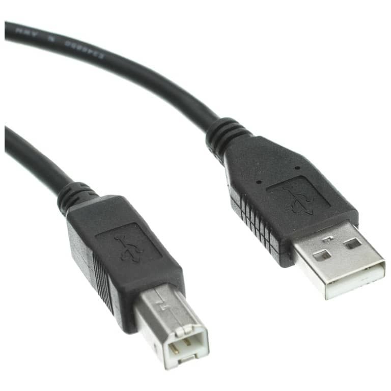 Cookie Informatique USB 2.0 Adapter Cable, 1x USB 2.0 to 1x USB Type B, Black, 1.80/2.00m