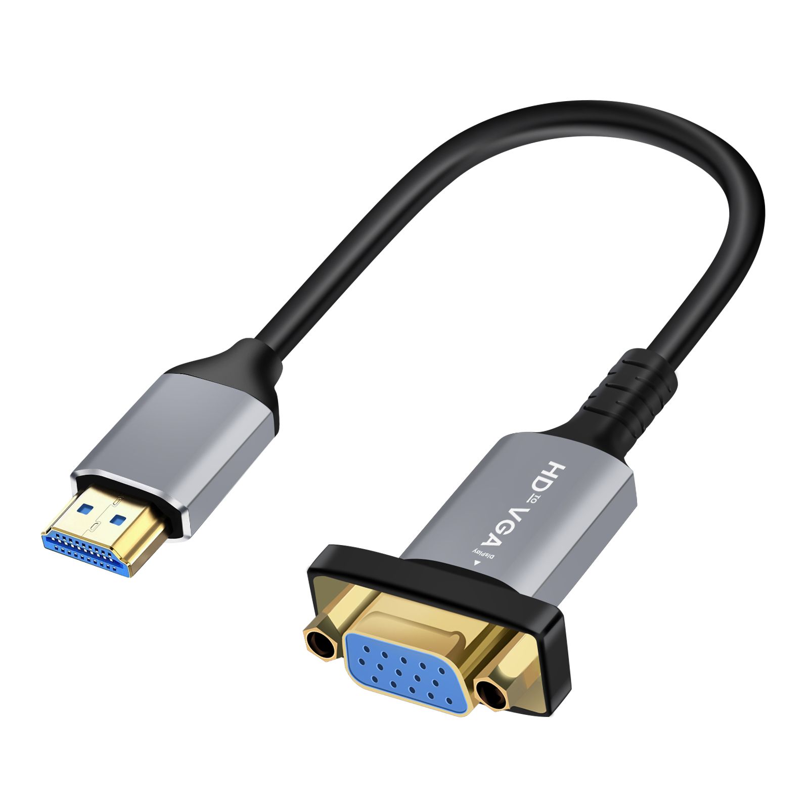 HDMI to VGA Adapter 1080p 20cm LinQ Black