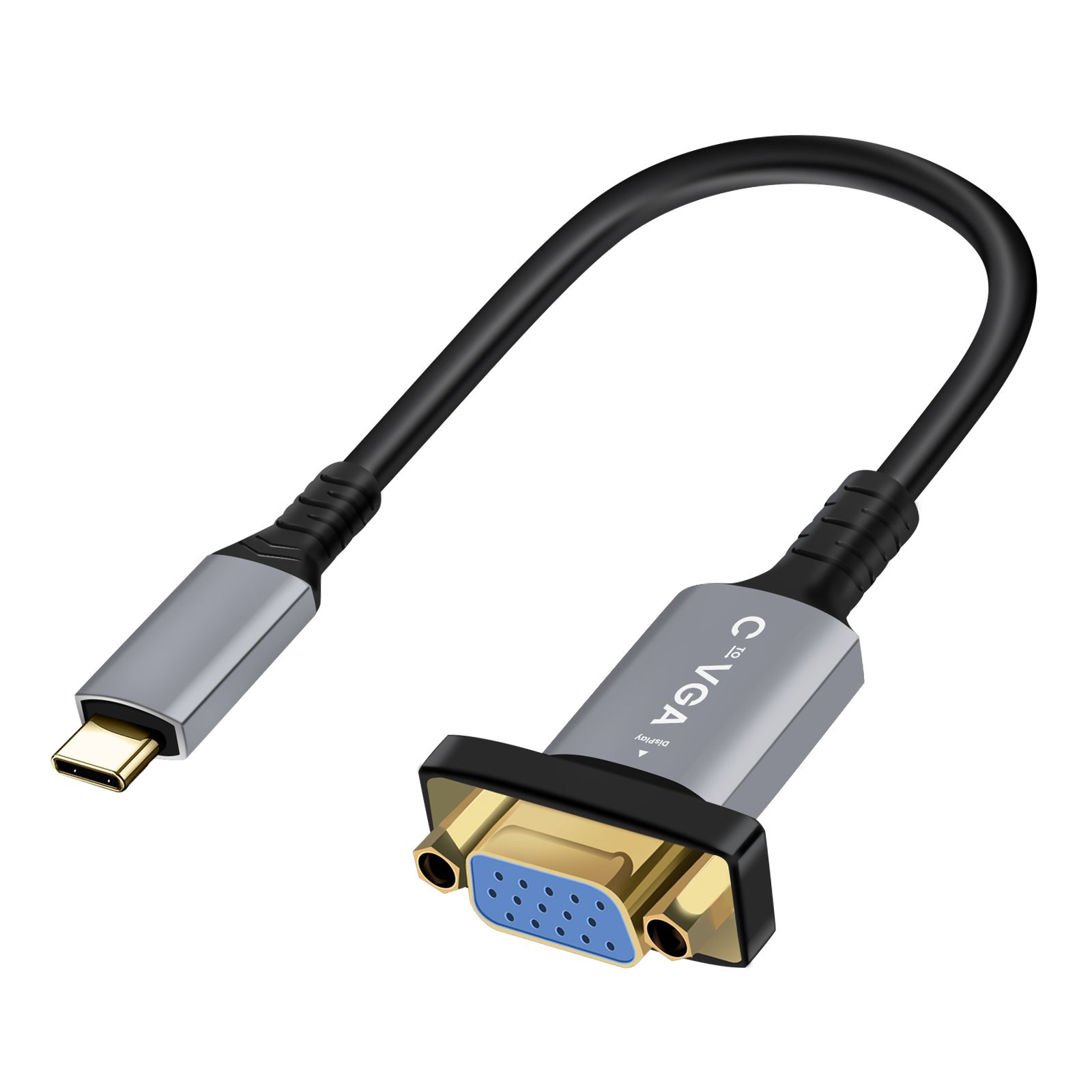 LinQ USB-C to VGA Cable - Full HD 1080p, 20cm