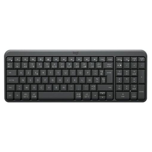 Logitech K250 Wireless Keyboard - Bluetooth LE - AZERTY - English (US) - Graphite