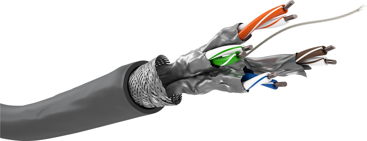 Goobay 93956 Network Cable Grey 100m Cat6 S/FTP (S-STP) - Devil