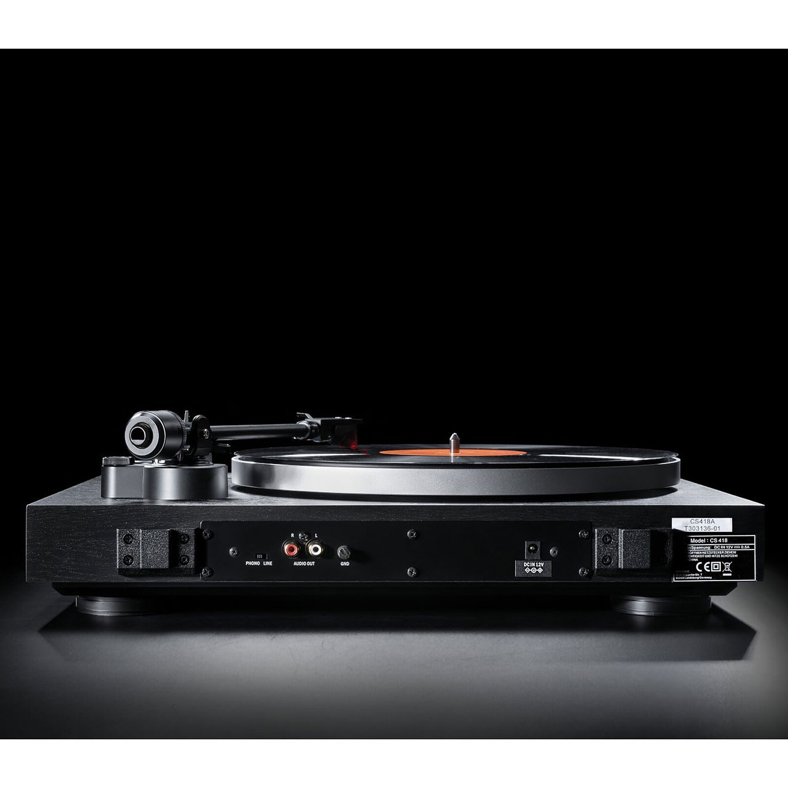 Turntable Dual CS 418 Madera Negro