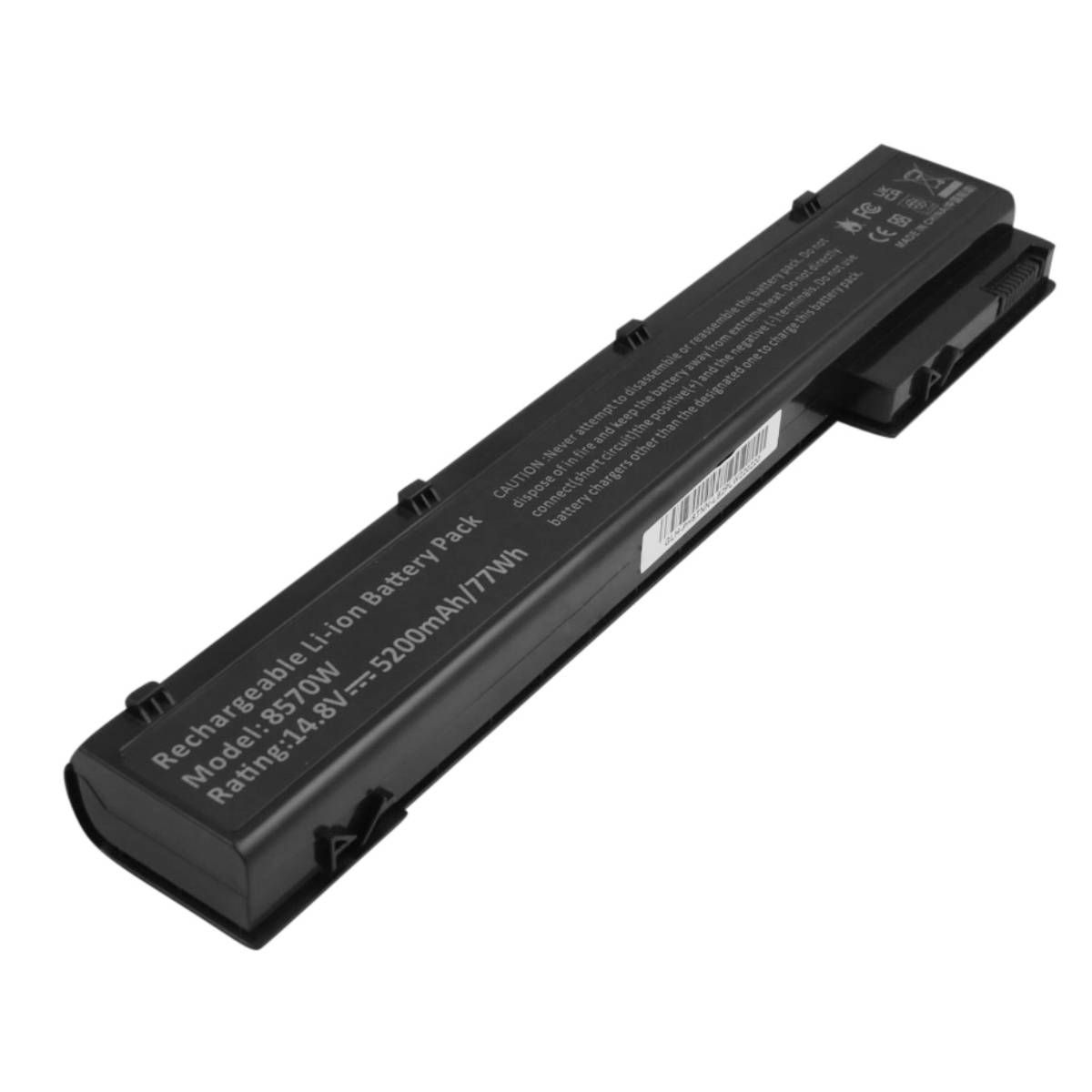 Batería de reemplazo Avizar para HP EliteBook 8560w, 14.8V 5200mAh Li-ion Negra