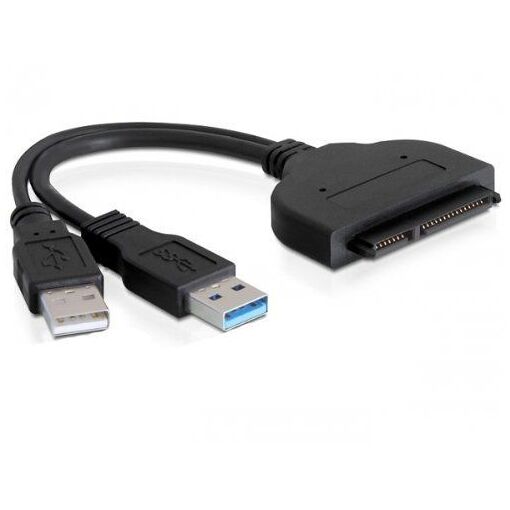 Delock SATA to USB 3.0 Adapter (22-pin, Black)