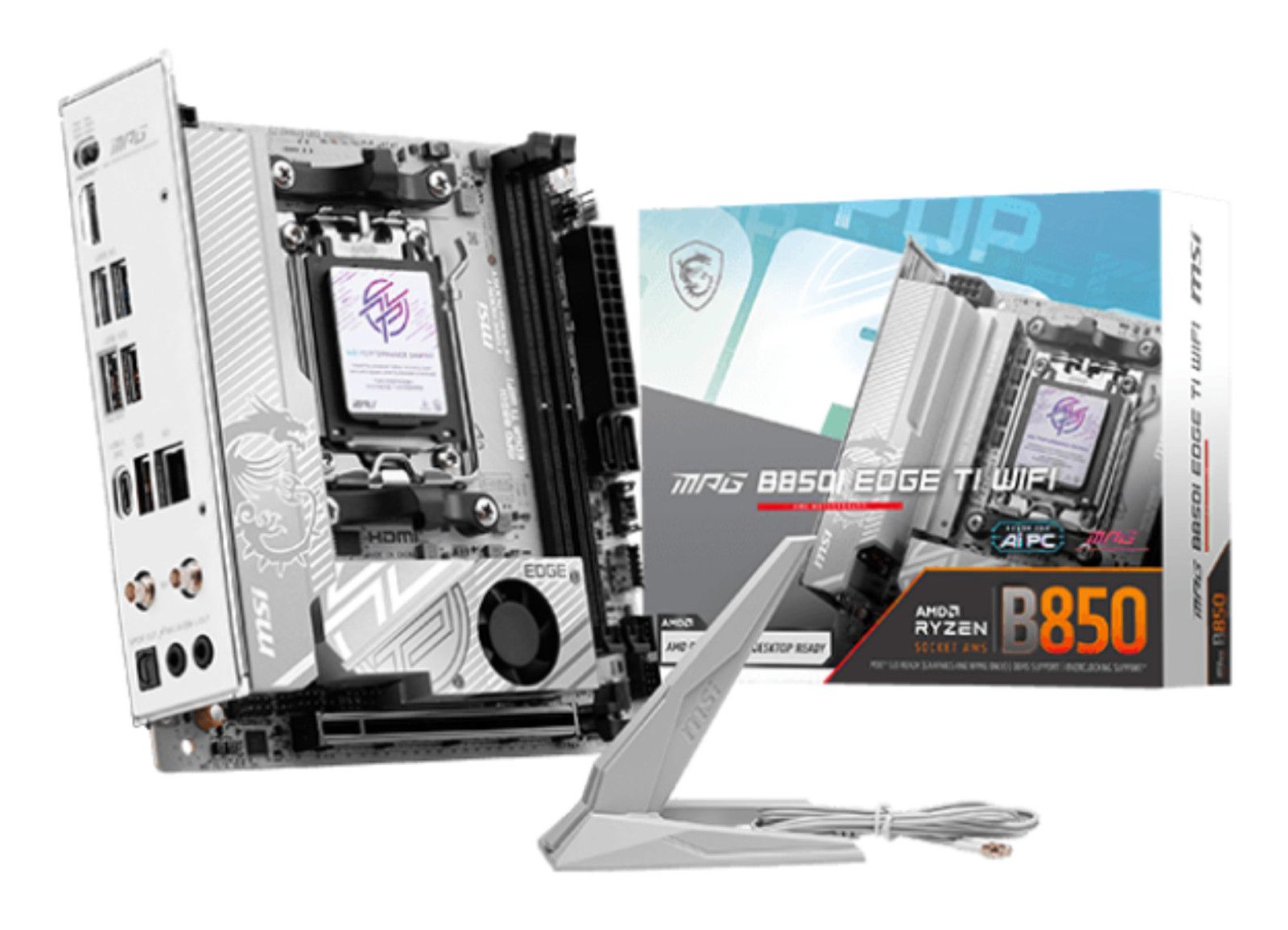 MSI B850I Edge Ti Wi-Fi AMD B850 Mini ITX Motherboard