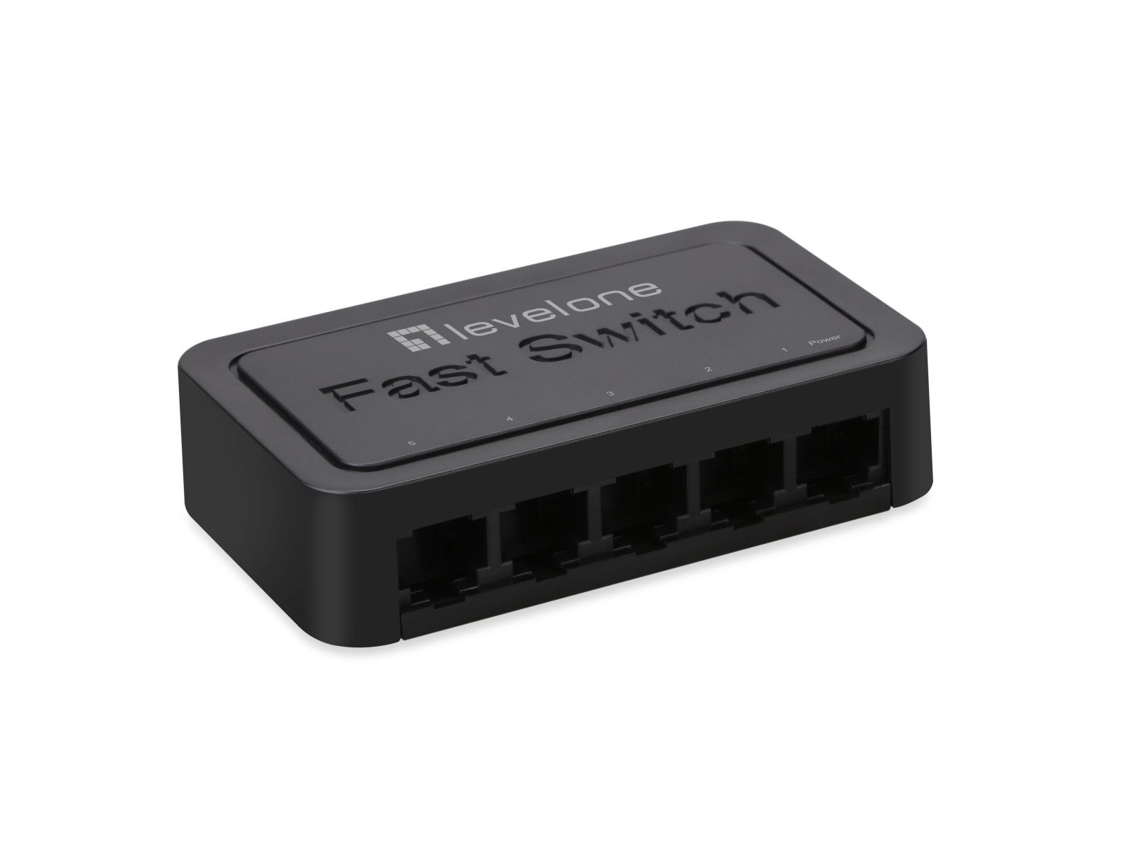 LevelOne 5-Port Fast Ethernet Switch (10/100) Black