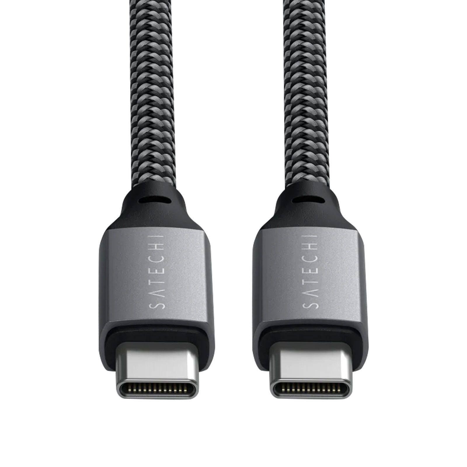 Cable Satechi USB-C a USB-C de 100W, Gris