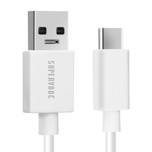 Câble USB vers USB-C Oppo SuperVOOC 65W Blanc 1m