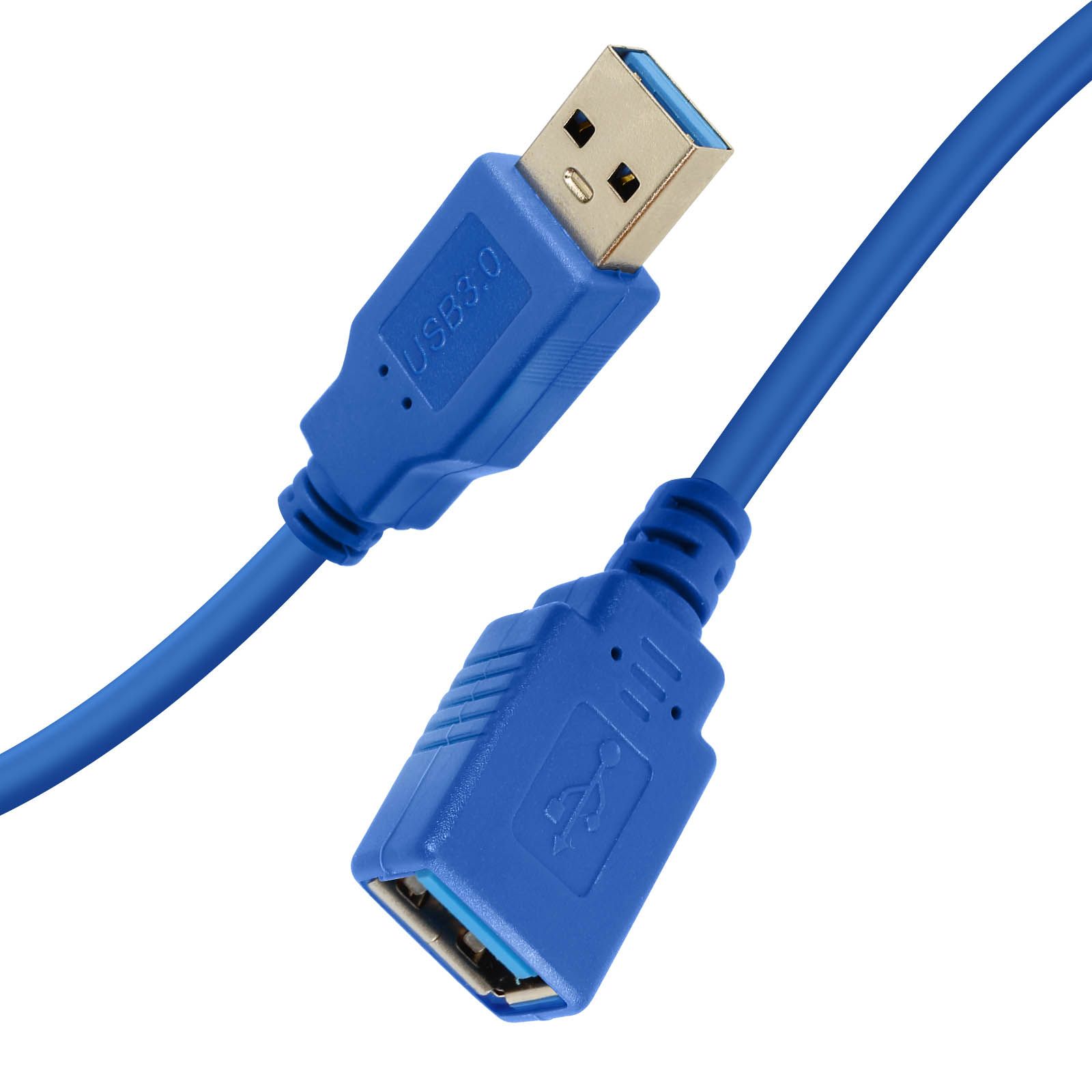 Câble d'extension USB 3.0 LinQ - 5 Gb/s, 1,5 m, Bleu