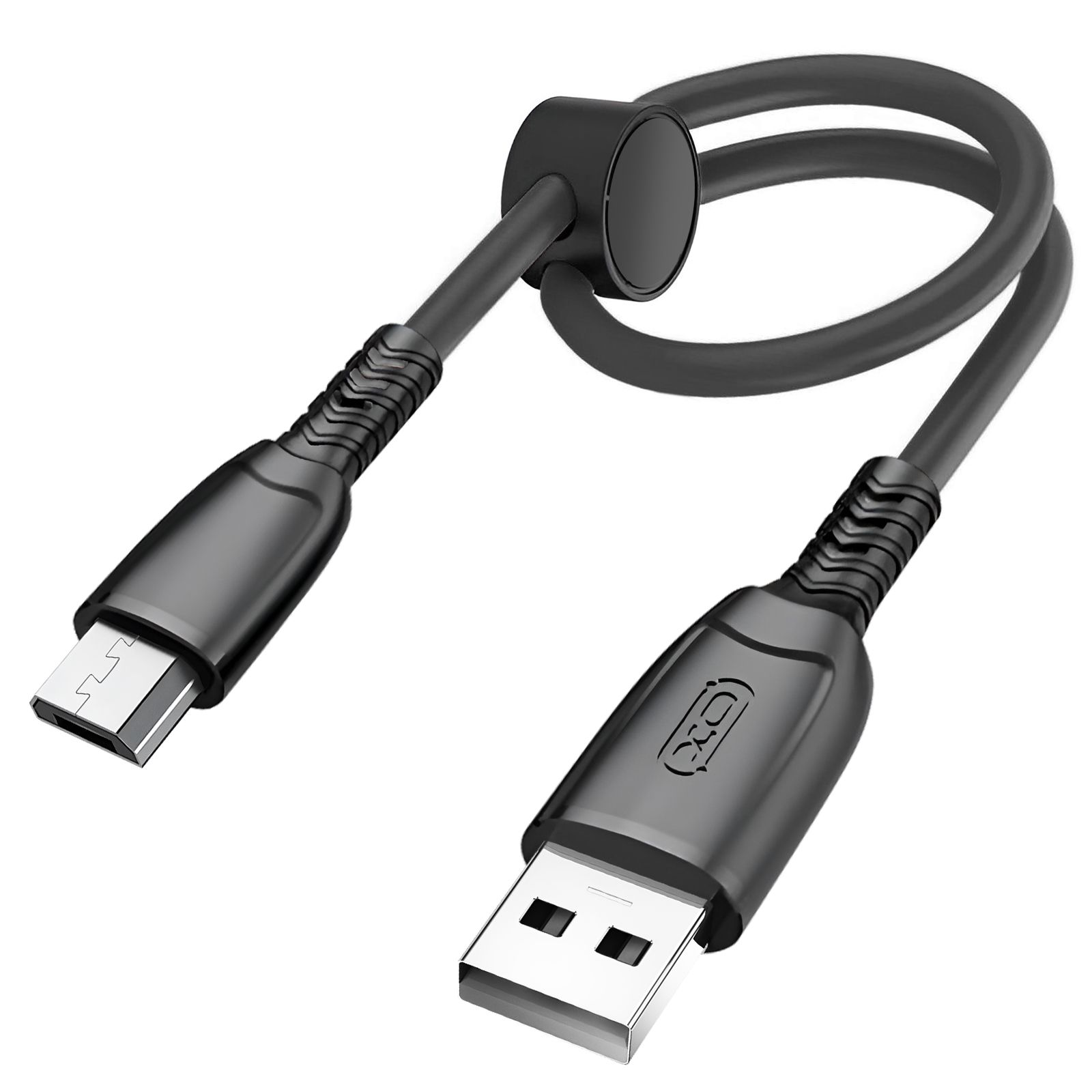 XO USB to Micro USB Cable 6A, 480Mbps, 25cm, Black