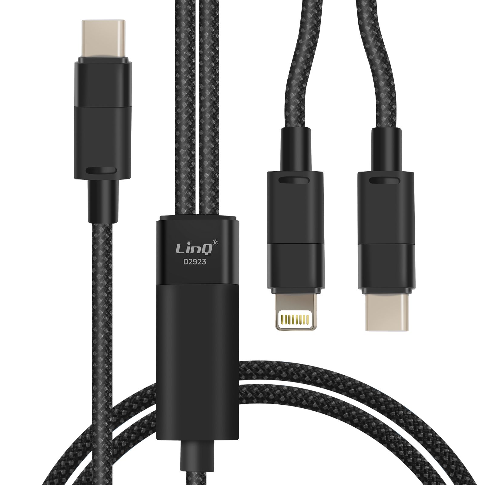 LinQ USB-C to Lightning and USB-C Cable 60W