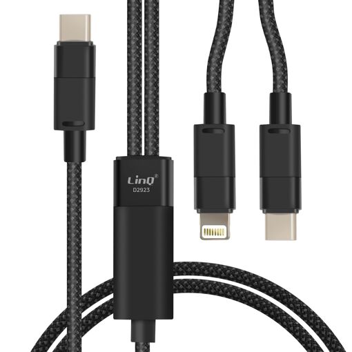 LinQ USB-C to Lightning and USB-C Cable 60W
