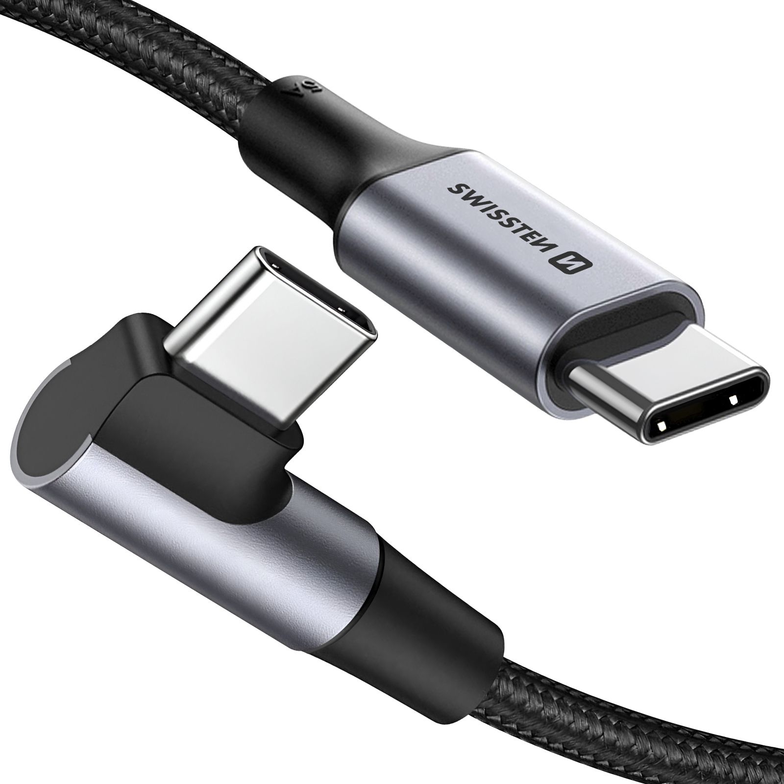 Swissten 100W USB-C to USB-C Cable, 2m, Black