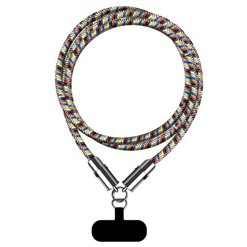 Moxie Cable Neck Strap with USB C to Lightning Connector, 1.2m Long - Multicolour