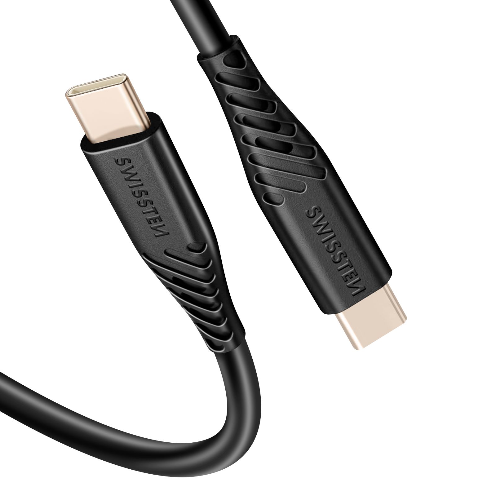 Swissten 60W USB-C to USB-C Cable, Black