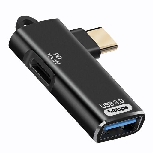 Adaptateur OTG USB vers USB-C et chargeur USB-C 100W LinQ
