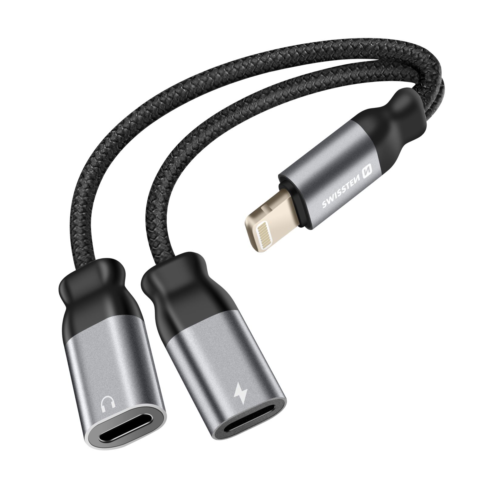 Adaptateur Swissten Split Audio et Recharge Lightning