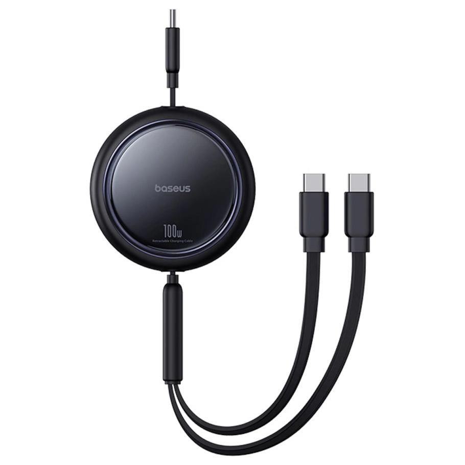 Câble Baseus Mirror Series 1 m USB C vers 2 x USB C Noir