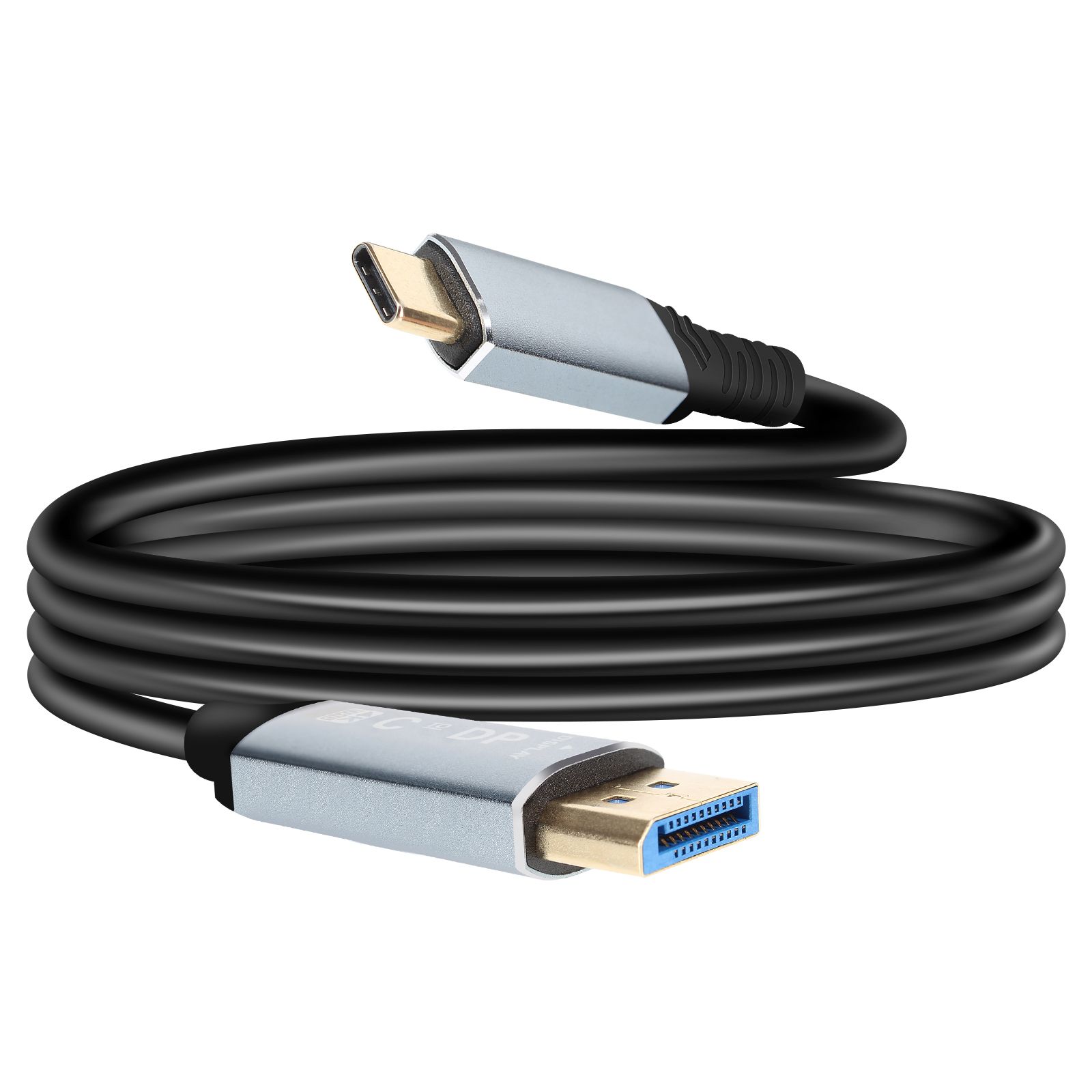 DisplayPort to USB-C 4K 60Hz 1.8m Cable for PC & Tablet - LinQ Black
