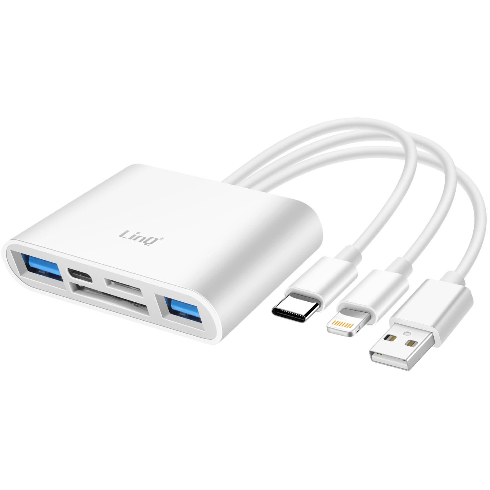 Lecteur de carte LinQ 3 en 1 Blanc
