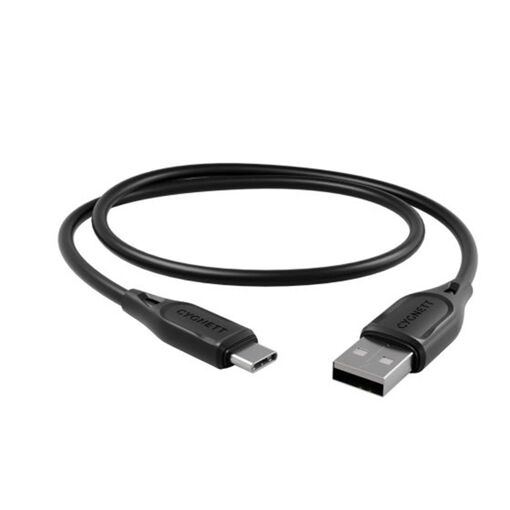 Cygnett Essentials USB-C to USB-A 3A 60W Charge and Transfer Cable 1m Black