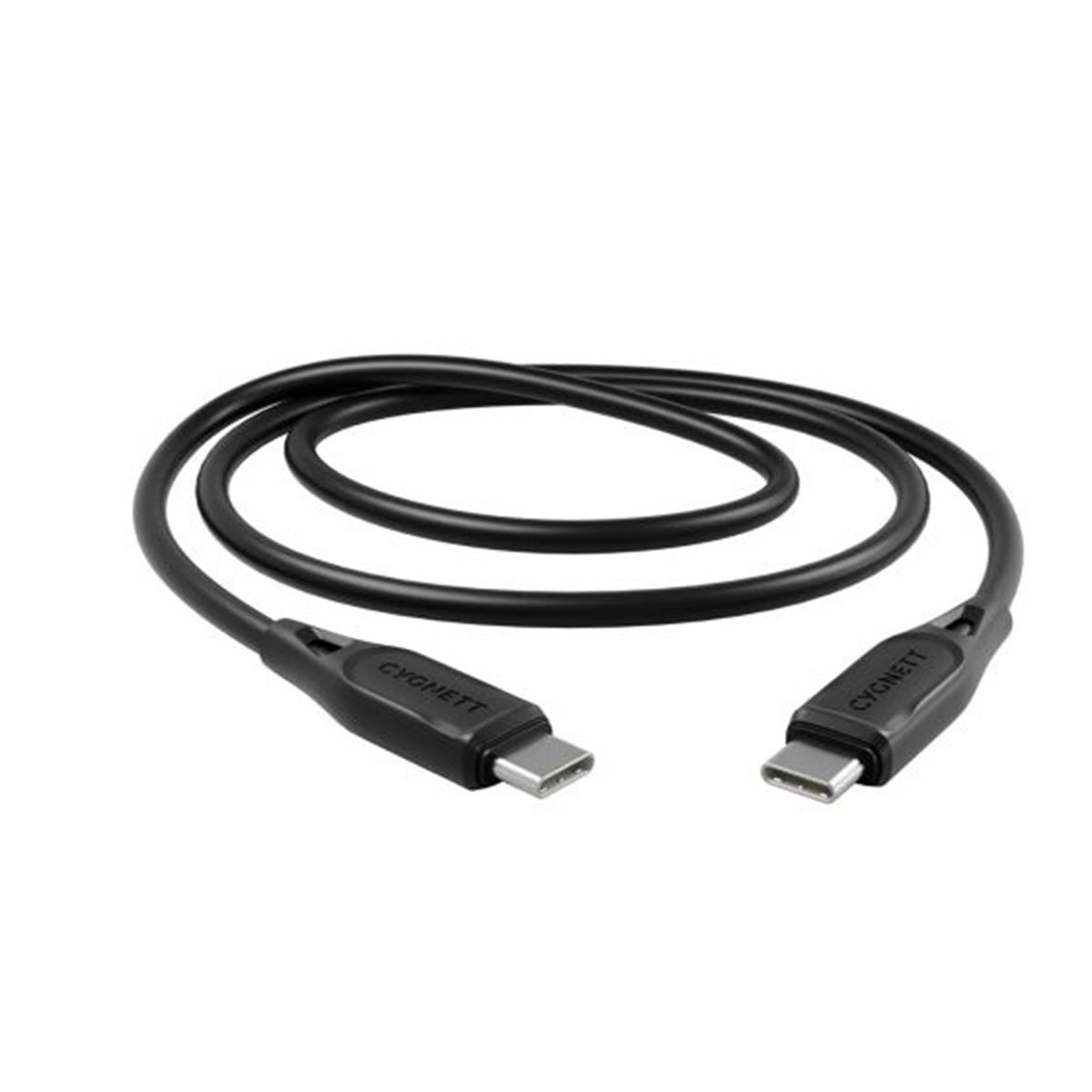 Câble Cygnett Essentials USB-C vers USB-C, 3A, 60W, 2m, Noir