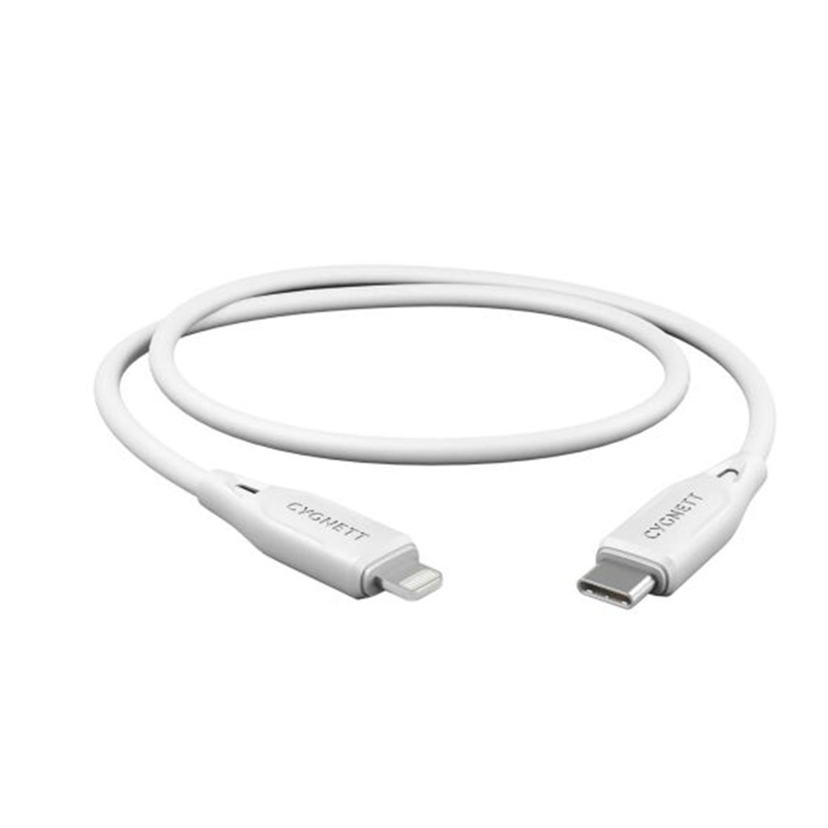 Câble Cygnett Lightning vers USB-C 2.4A 12W Essentiels 1m - Blanc
