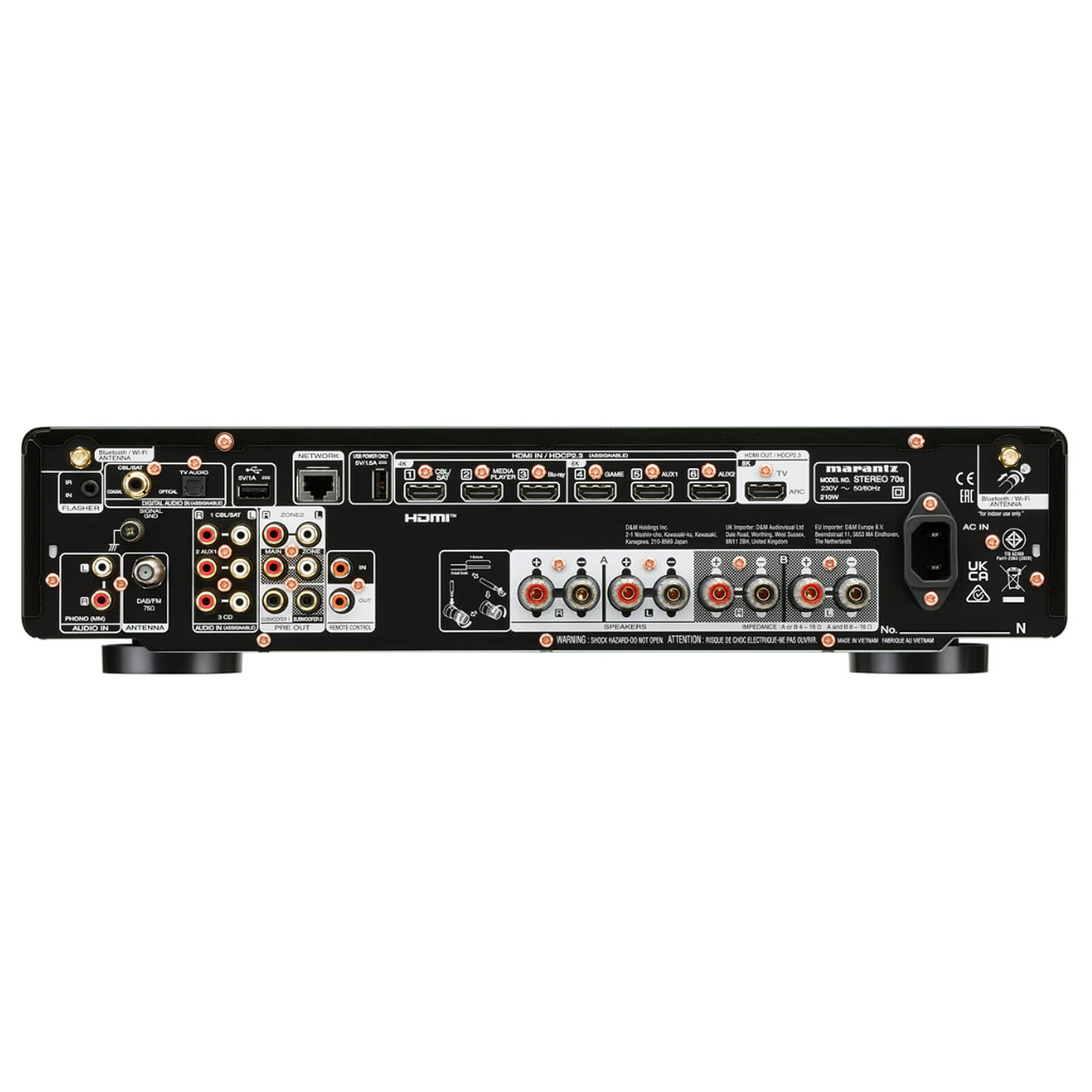 Système audio stéréo Marantz 70s Noir