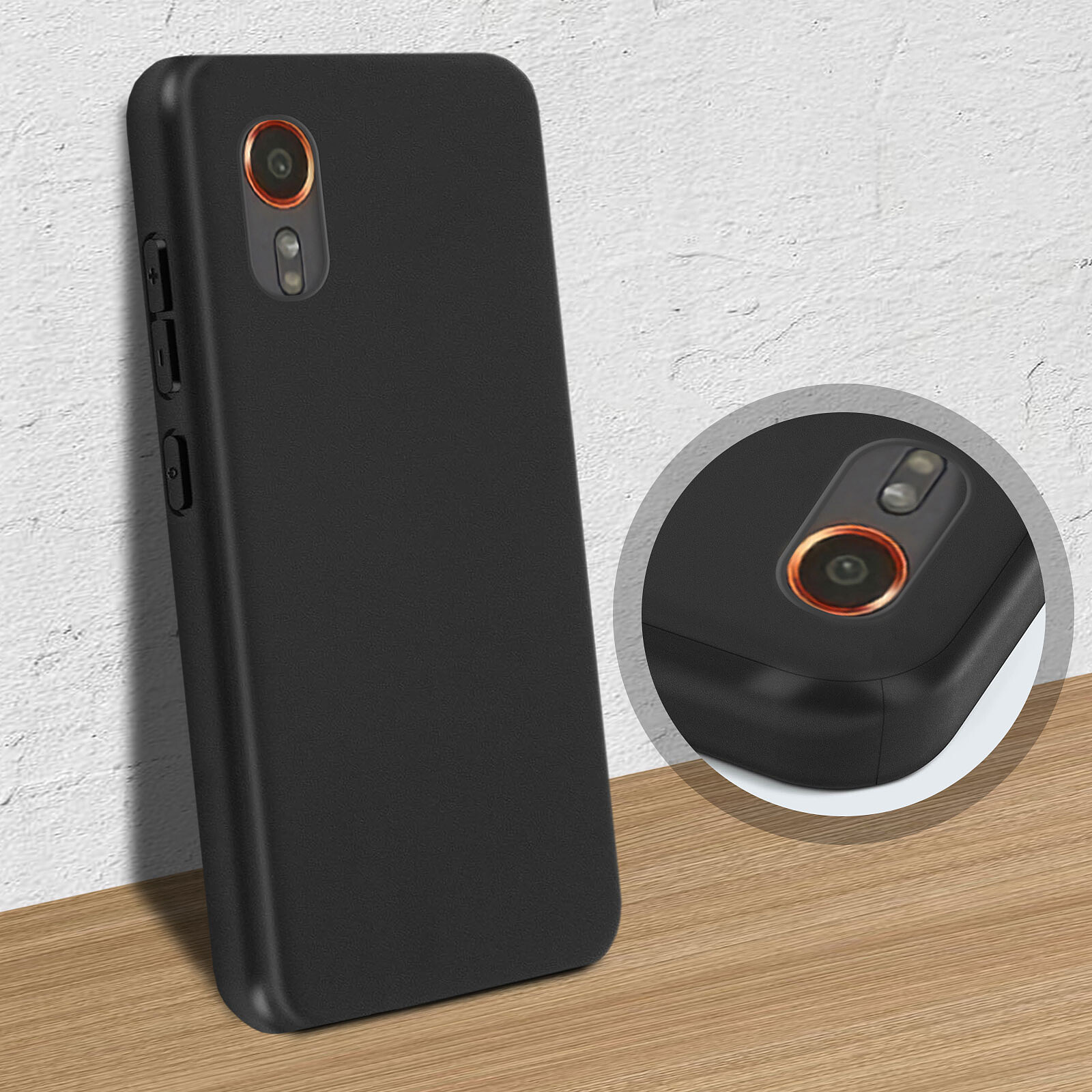 Akashi Silicone Cover Black Galaxy XCover 7