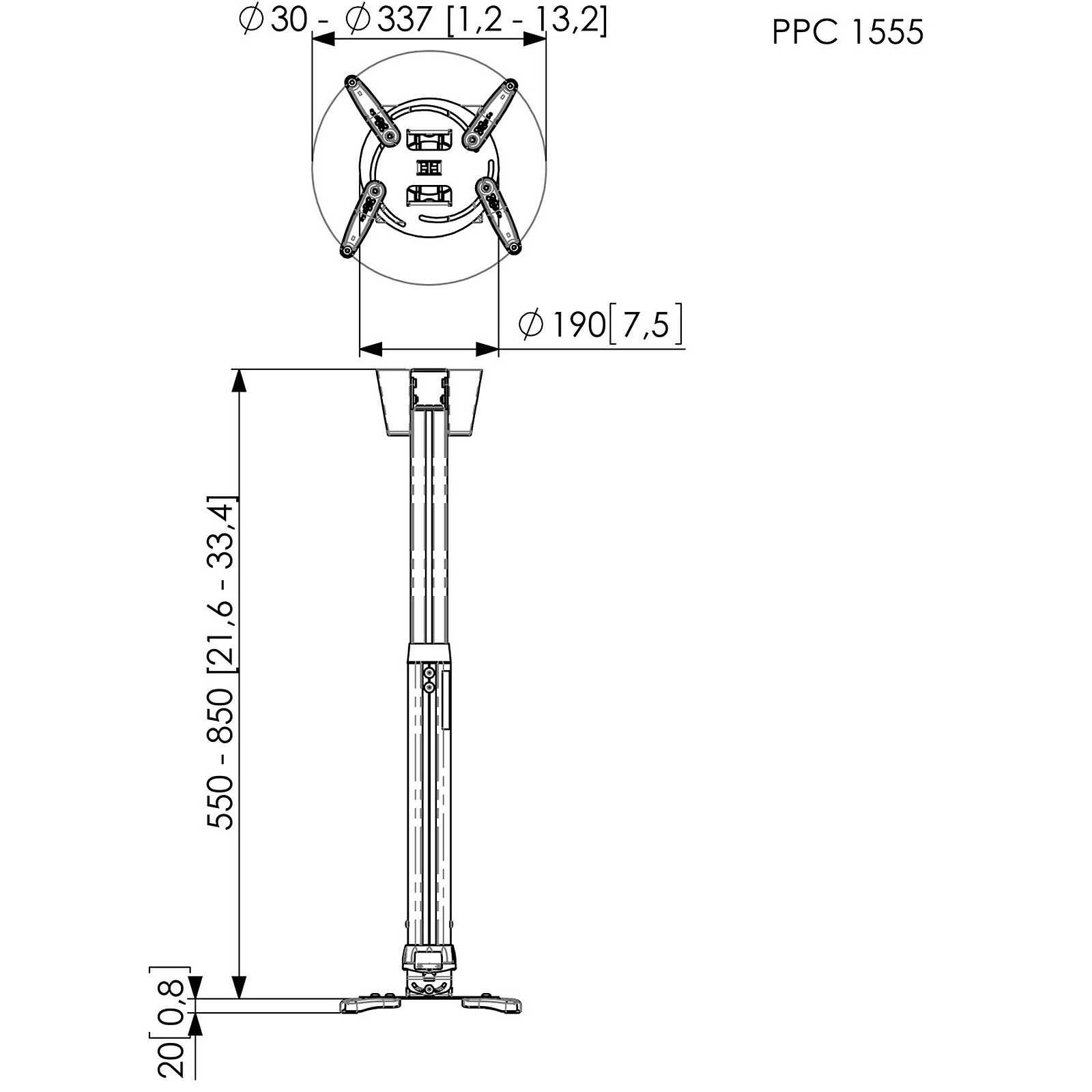 Vogel's PPC 1555 White