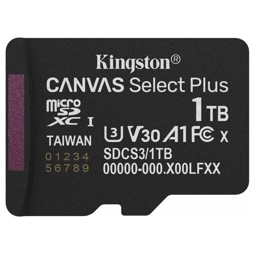 Kingston Canvas Select Plus 1TB Flash Memory Card