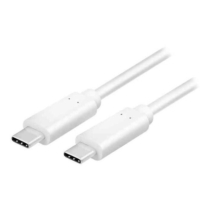 LogiLink USB 3.1 Cable, USB-C to USB-C, 0.5m, White