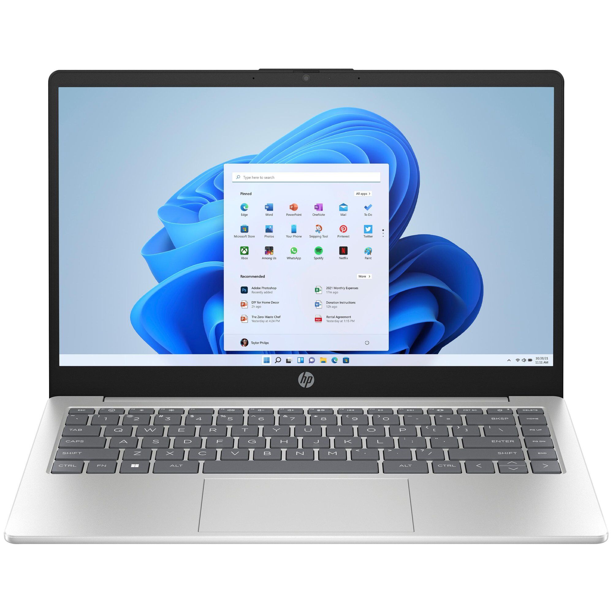 HP 14-ep0052nf Intel Core i7 i7-1355U Ordinateur portable 14" Full HD 16 Go DDR4-SDRAM 512 Go SSD Wi-Fi 6 (802.11ax) Windows 11 Home Argent